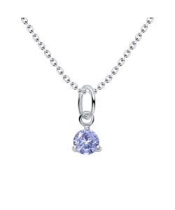June Birthstone Silver Necklace SPE-5715